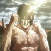 Eren en su estado titán